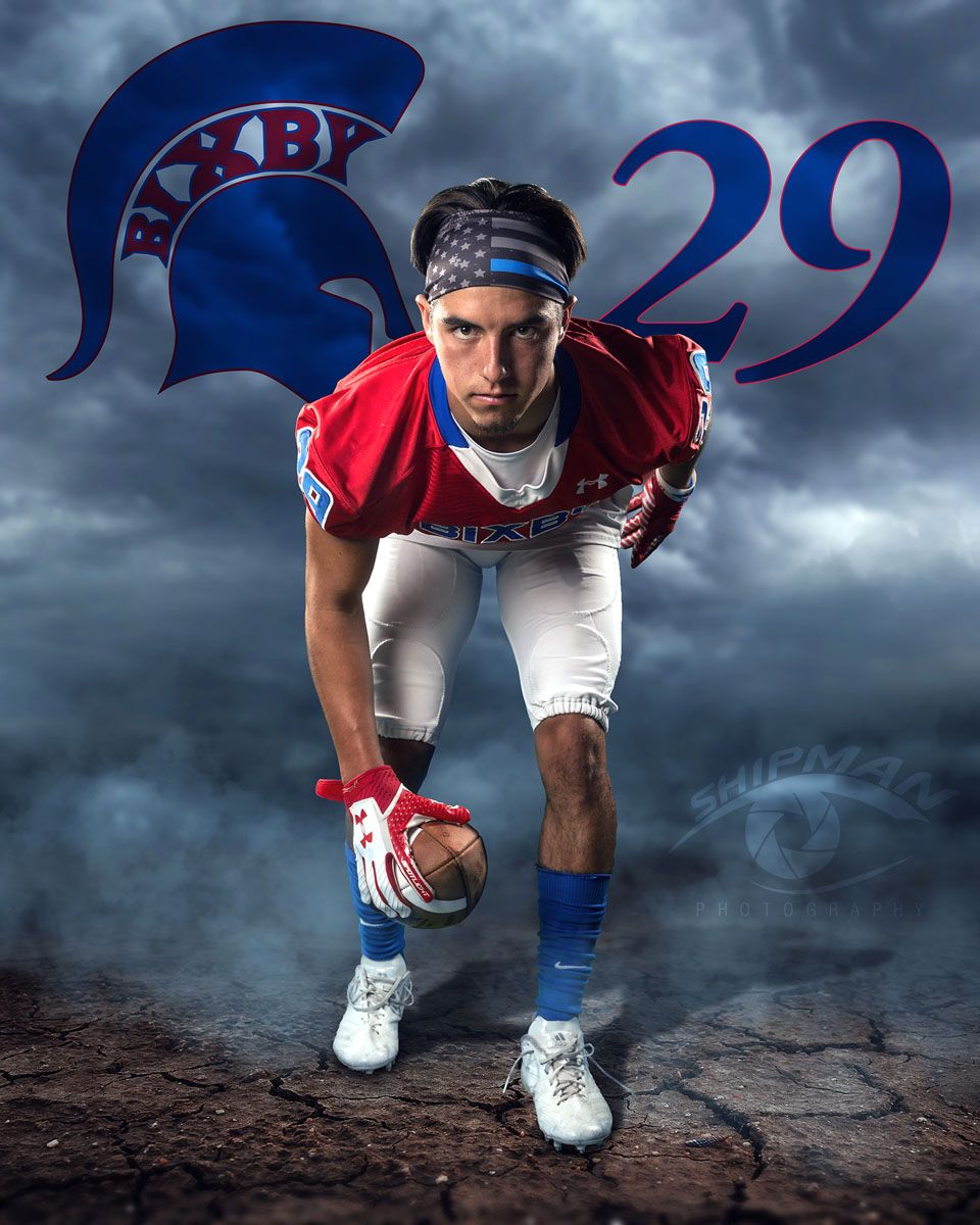 Senior football player Bixby OK