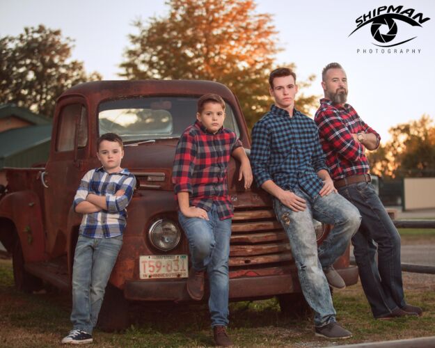 family portrait old truck tulsa broken arrow 88