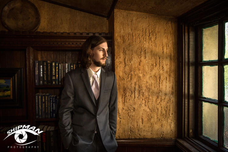 thoughtful groom