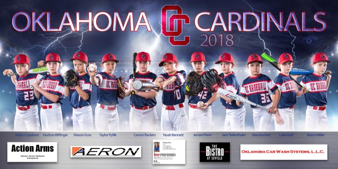Oklahoma youth baseball team banner poster photograph