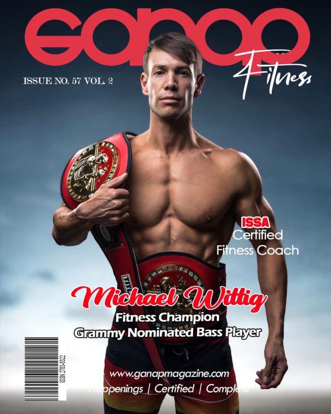 fitness athlete man on cover of magazine