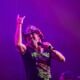 Brett Michaels interacting with crowd at hard rock tulsa concert photography