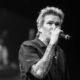 mark McGrath in concert. black and white live action photo of singer. concert photography
